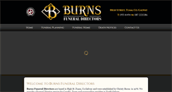 Desktop Screenshot of burnsfuneraldirectors.com