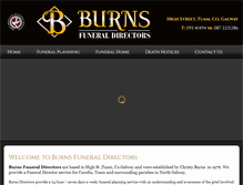Tablet Screenshot of burnsfuneraldirectors.com